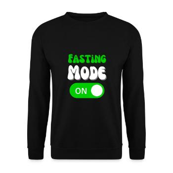 Intermittent Fasting Mode On Diet Keto Weight Loss - Unisex Sweatshirt - black - Front - Alina (178cm) & Michal (187cm)