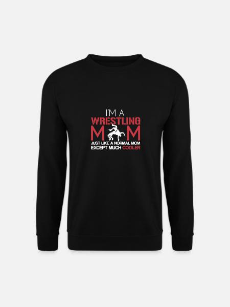 Wrestling Mom Is Cooler - Unisex Sweatshirt - black