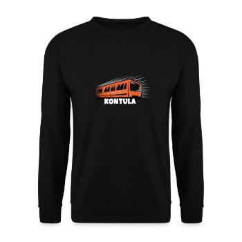 06-KONTULA HELSINKI Textil- und Geschenkprodukte - Unisex Pullover - Schwarz - Vorne - Alina (178cm) & Michal (187cm)