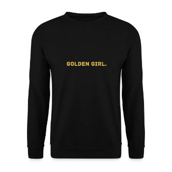 Millionaire. X GOLDEN GIRL. - Unisex Pullover - Schwarz - Vorne - Alina (178cm) & Michal (187cm)