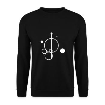 Physics string theory - Unisex Sweatshirt - black - Front - Alina (178cm) & Michal (187cm)