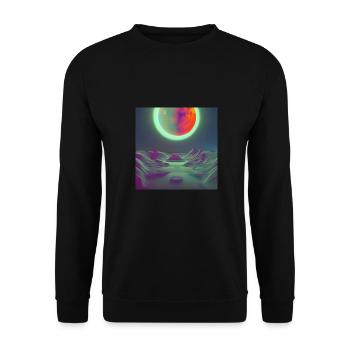 Solar Eclipse On An Exoplanet - Unisex Sweatshirt - black - Front - Alina (178cm) & Michal (187cm)