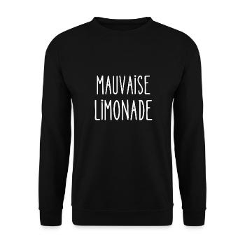 mauvaise limonade - Sweat-shirt Unisexe - noir - Devant - Alina (178cm) & Michal (187cm)