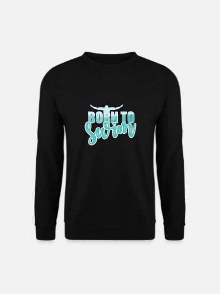 Né pour nager - Sweat-shirt Unisexe - noir