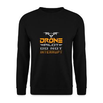 Drone drone pilote drone quadrocopter cadeau - Sweat-shirt Unisexe - noir - Devant - Alina (178cm) & Michal (187cm)