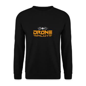 Drone drone pilote drone quadrocopter cadeau - Sweat-shirt Unisexe - noir - Devant - Alina (178cm) & Michal (187cm)