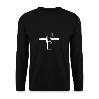 Drummer Drums Drummer Drumstick Gift - Sweat-shirt Unisexe - noir - Devant - Alina (178cm) & Michal (187cm)