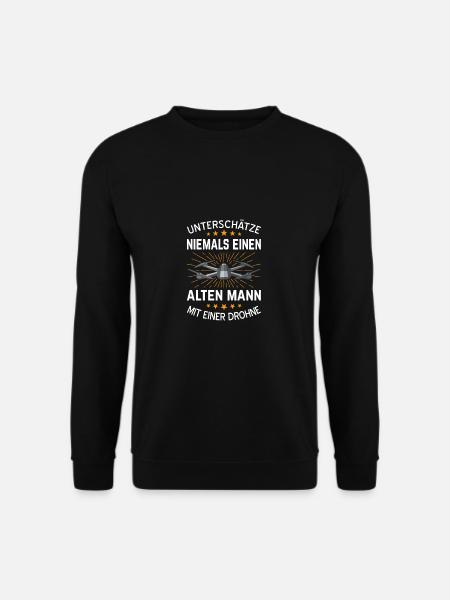 Drohne Drohnen Pilot Geschenk - Unisex Pullover - Schwarz