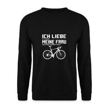 Mountainbike Fahrrad Downhill Trecking Citybike - Unisex Pullover - Schwarz - Vorne - Alina (178cm) & Michal (187cm)