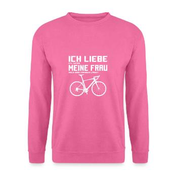 Mountainbike Fahrrad Downhill Trecking Citybike - Unisex Pullover - Pink - Vorne