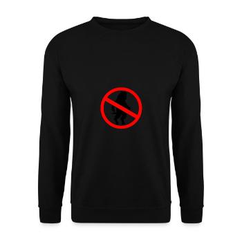 ManBearPig - Sweat-shirt Unisexe - noir - Devant - Alina (178cm) & Michal (187cm)