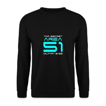 Zone 51 - Sweat-shirt Unisexe - noir - Devant - Alina (178cm) & Michal (187cm)