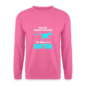 dinosaure - Sweat-shirt Unisexe - rose - Devant