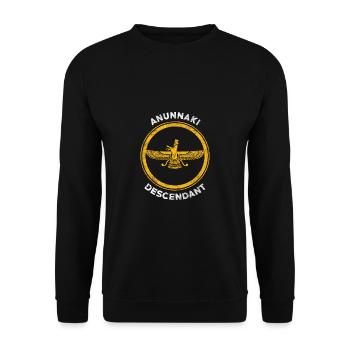 Anunnaki Descendant - Sweat-shirt Unisexe - noir - Devant - Alina (178cm) & Michal (187cm)