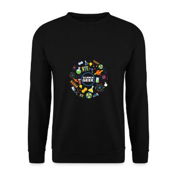 Science geek - Sweat-shirt Unisexe - noir - Devant - Alina (178cm) & Michal (187cm)