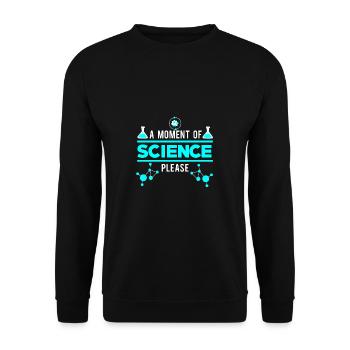 A moment of science - Unisex Pullover - Schwarz - Vorne - Alina (178cm) & Michal (187cm)