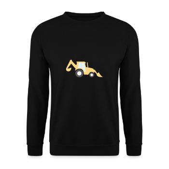 Excavator - Unisex Sweatshirt - black - Front - Alina (178cm) & Michal (187cm)
