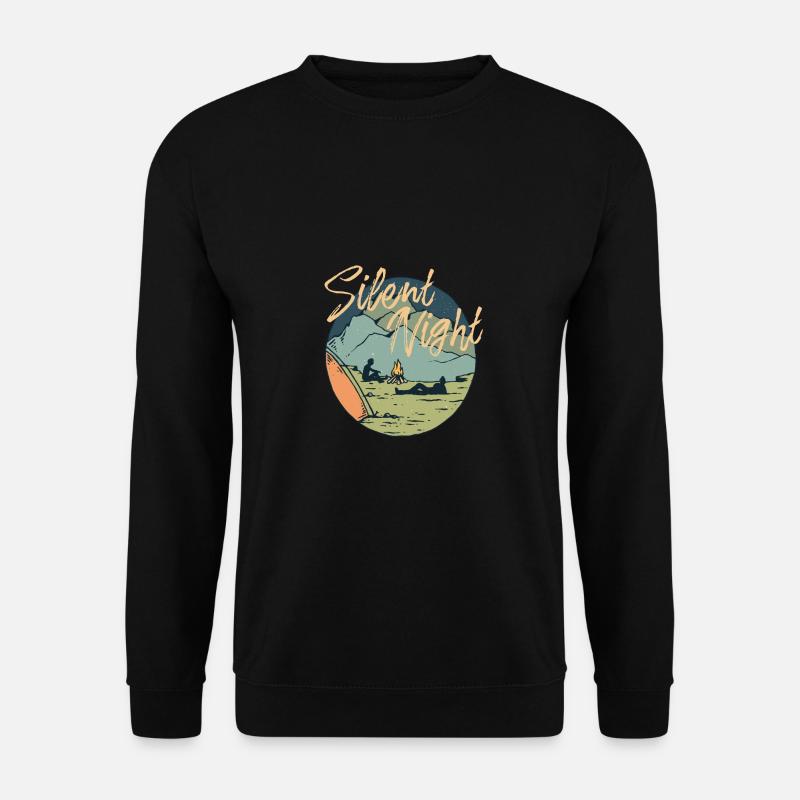 Ruhige Nacht „Lagerfeuer“ | Tshirt & Geschenk - Unisex Pullover - Schwarz