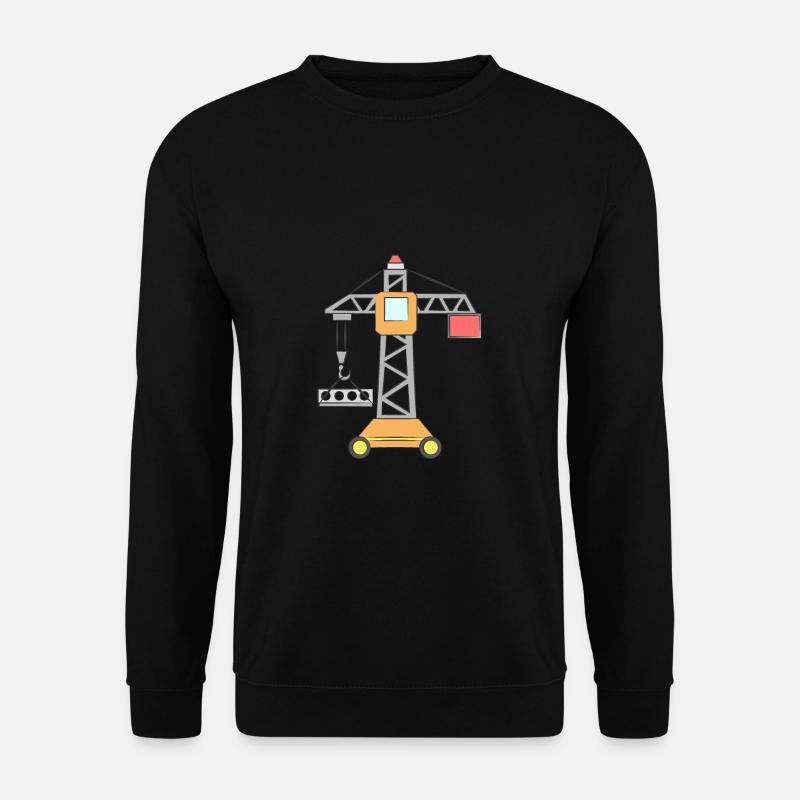Crane children's construction site - Unisex Sweatshirt - black