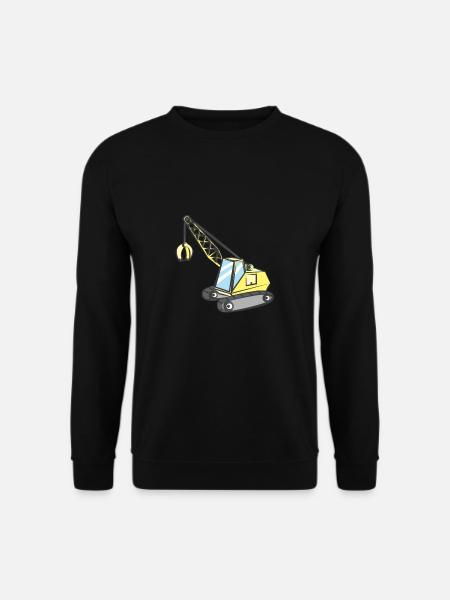 Crane with gripper - Unisex Sweatshirt - black