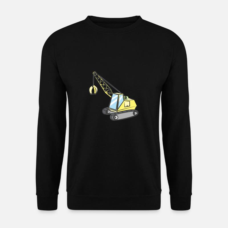 Crane with gripper - Unisex Sweatshirt - black