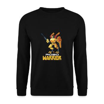 Robo warrior - Sweat-shirt Unisexe - noir - Devant - Alina (178cm) & Michal (187cm)