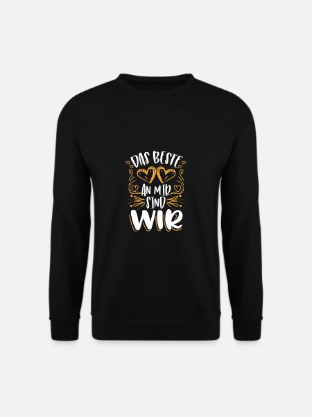 The best thing about me we are gift Valentine's Day - Unisex Sweatshirt - black