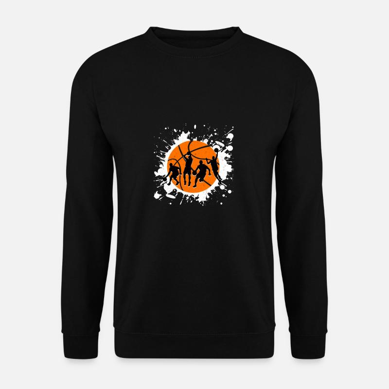 Basketball Fan Geschenk Hobby Ball Sport Spiel - Unisex Pullover - Schwarz