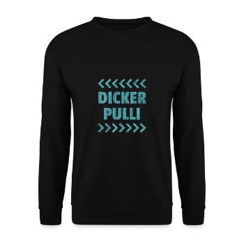 DICKER PULLI - Unisex Pullover - Schwarz - Vorne - Alina (178cm) & Michal (187cm)