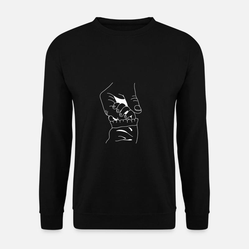 Baby hands with mother - Unisex Sweatshirt - black