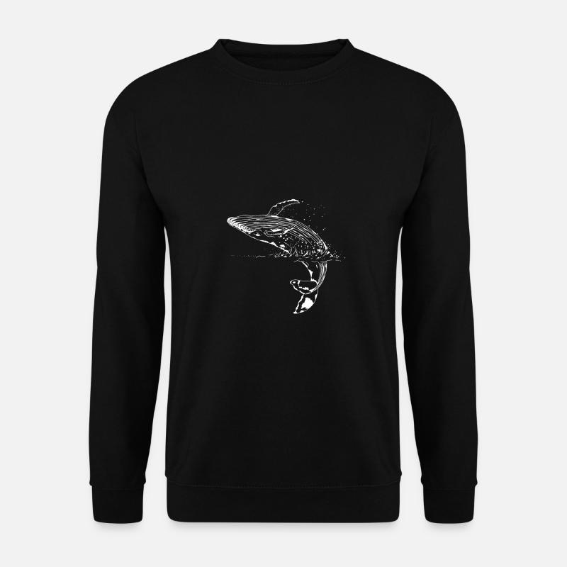 Blue whale Cetacea - Unisex Sweatshirt - black