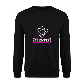 Science Science Atom Gift Physique Etudiant - Sweat-shirt Unisexe - noir - Devant - Alina (178cm) & Michal (187cm)