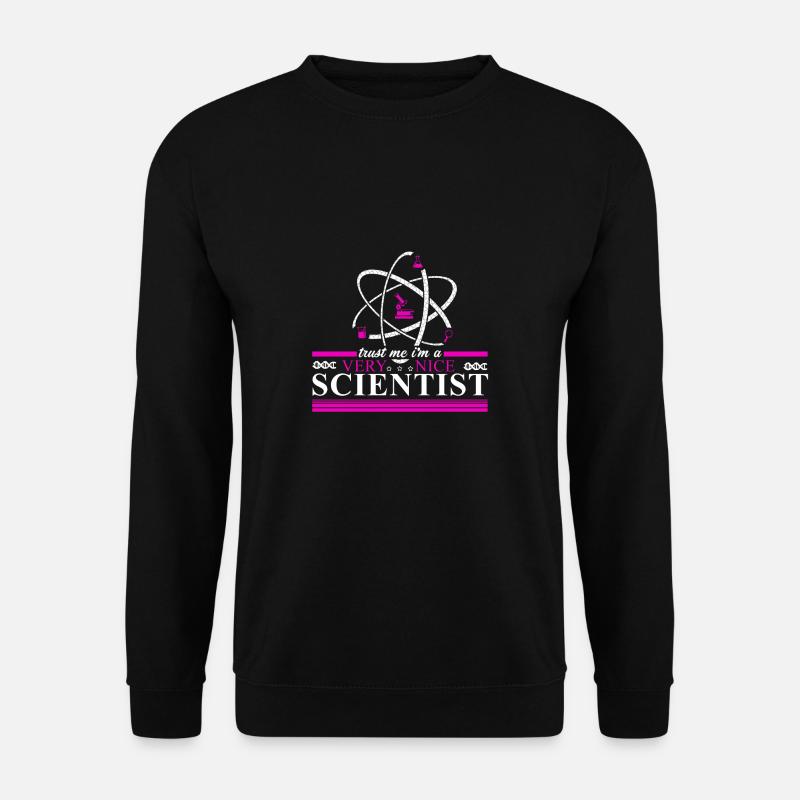 Science Wissenschaft Atom Geschenk Student Physik - Unisex Pullover - Schwarz