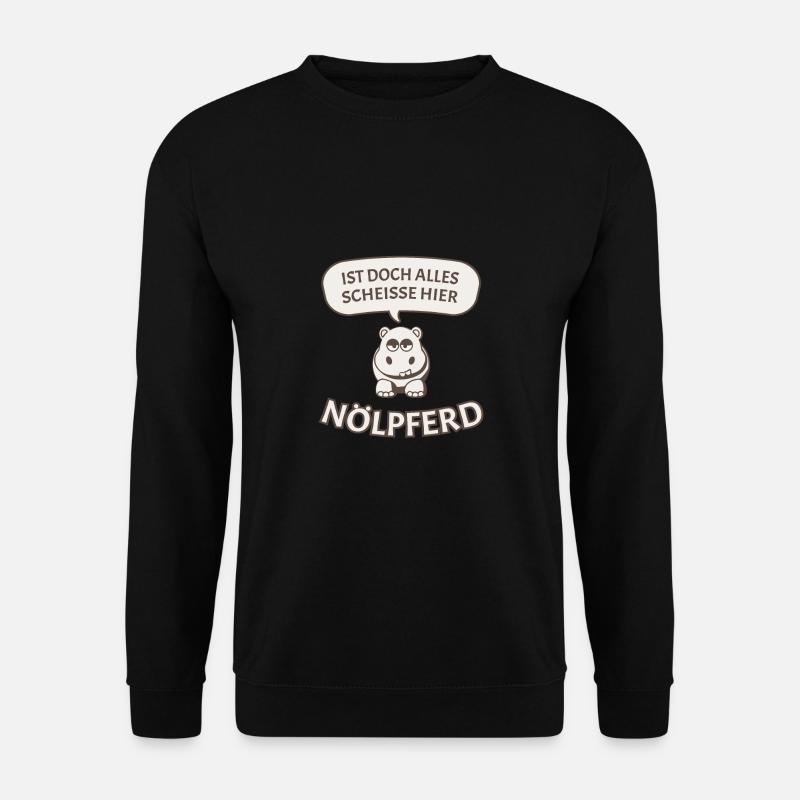 Nölpferd - Unisex Pullover - Schwarz