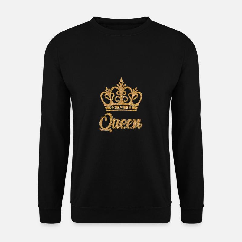 QUEEN QUEEN CROWN - Unisex Sweatshirt - black