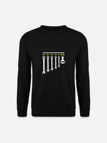 SCREW WRENCH BOTTLE OPENER - Unisex Sweatshirt - black
