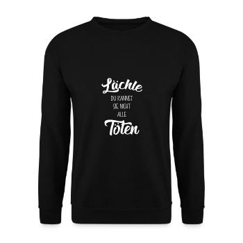 TU NE PEUX PAS TOUS LES TUER - Sweat-shirt Unisexe - noir - Devant - Alina (178cm) & Michal (187cm)