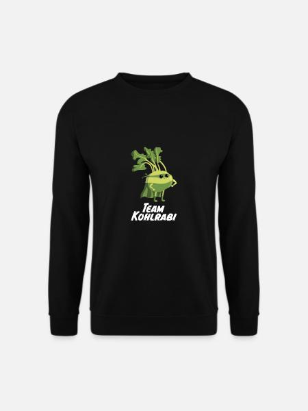 Kohlrabi Grøntsager Superfood Vegetar Vegan Hero - Unisex sweater - sort