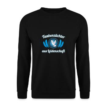 Dove gift doves passion - Unisex Sweatshirt - black - Front - Alina (178cm) & Michal (187cm)