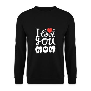 Mother's Day, Mothers day, love, present - Unisex Sweatshirt - black - Front - Alina (178cm) & Michal (187cm)
