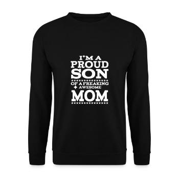 Mother's Day, Mothers day, love, present - Unisex Sweatshirt - black - Front - Alina (178cm) & Michal (187cm)