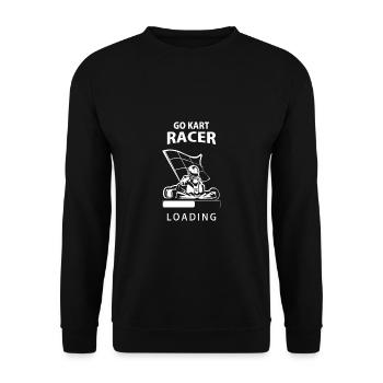 Go Kart Go kart cart conduite piste de course - Sweat-shirt Unisexe - noir - Devant - Alina (178cm) & Michal (187cm)
