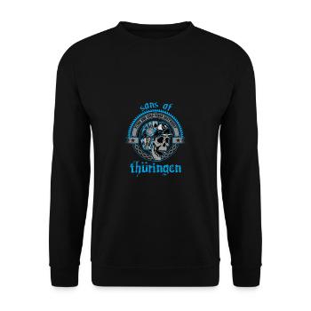 Fils de Thuringe - Sweat-shirt Unisexe - noir - Devant - Alina (178cm) & Michal (187cm)