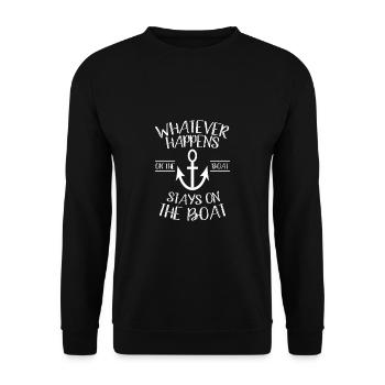 Bateau à voile Segelbook Sailing Sailor - Sweat-shirt Unisexe - noir - Devant - Alina (178cm) & Michal (187cm)
