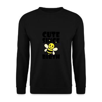 Demonstration Sustainable - Unisex Sweatshirt - black - Front - Alina (178cm) & Michal (187cm)