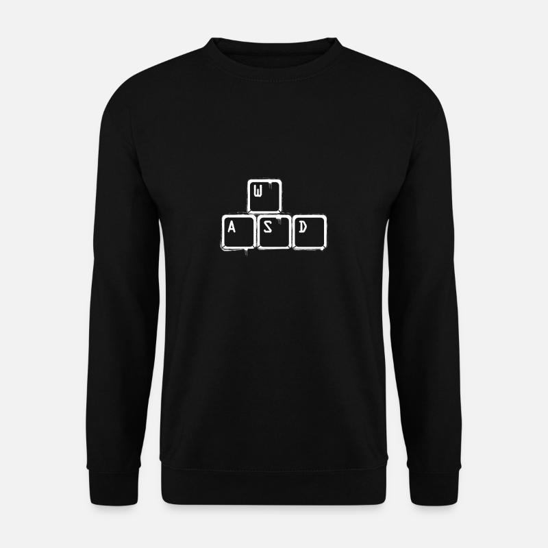 Nerd WASD Keyboard Gamer - Unisex Sweatshirt - black