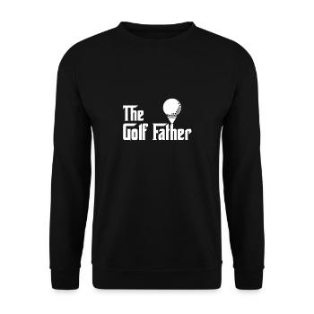 Golfen Golfer Golf Vater Lustig Geschenk - Unisex Pullover - Schwarz - Vorne - Alina (178cm) & Michal (187cm)
