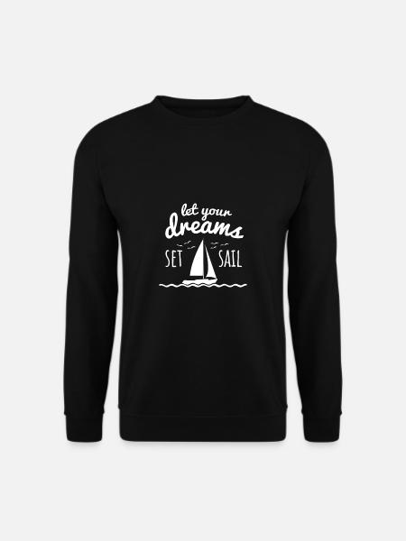 Sailing boat Segelbook Sailing Sailor - Unisex Sweatshirt - black