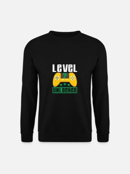 Level 7 reached - Unisex Sweatshirt - black