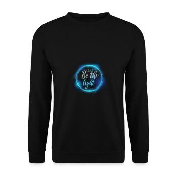 Lumière sombre Dieu cadeau chrétien - Sweat-shirt Unisexe - noir - Devant - Alina (178cm) & Michal (187cm)